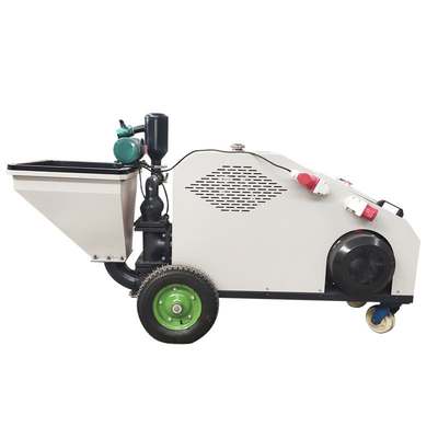 4kw Motor Power Modular House Cement Plastering Sprayer with Stucco Putty Spraying Hopper