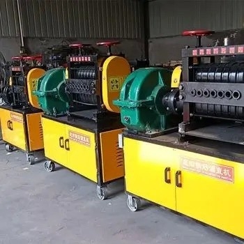 Bar Wire Straightener And Cutting Machine With High Speed And 380V/customized Voltag