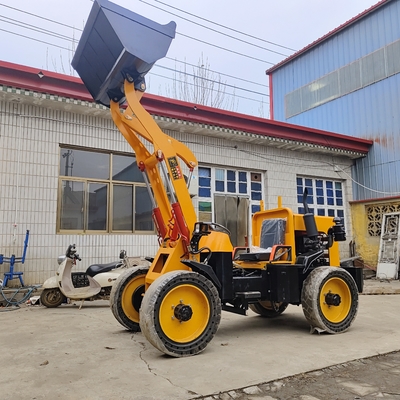 Building Material Shops 2 Ton Mini Front Loader Wheel Loader with 0.5m3 Bucket Capacity