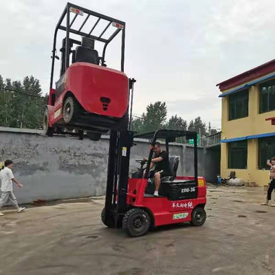 Mini Portable Electric Stacker Forklift 3 Ton with 3 Wheel 60V Battery and AC Motor