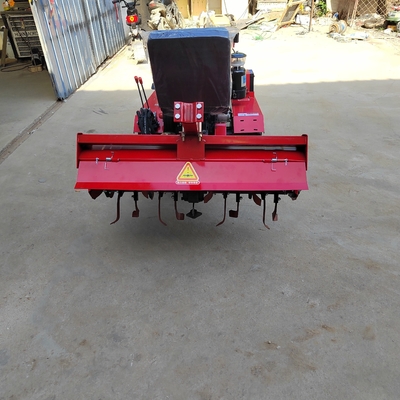Tracked Rotary Tiller Single Track Design for Tilling and Easy Maneuverin
