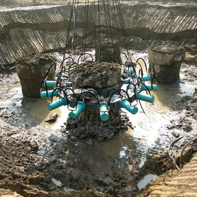 1470 kg Circular Hydraulic Pile Breaker Attachment for Smooth Pile Demolition Process