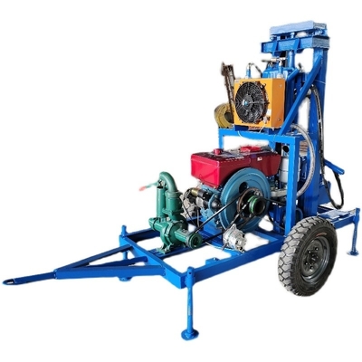 CE Certified Max.180 m Diesel Small Tube Well Drill Rig Machine for Geotechnical Drilling