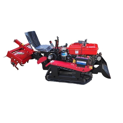 Farm Work Machinery Multifunctional Crawler-Type Rotary Tiller with Disel Engine Type