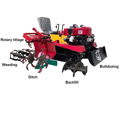 Farm Tiller Zambia Manual Hand Operation Tractor Rotary Tiller With Spare Parts