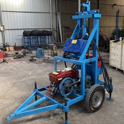 Competitive 50mm Drilling Diameter 100m 200m Water Well Borehole Drill Rig Equipment
