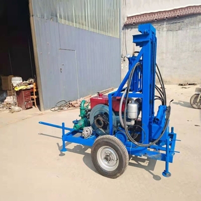 550 KG Water Wells Rock Drill Rig for Deep Diesel Borehole Drilling Machine up to 200m