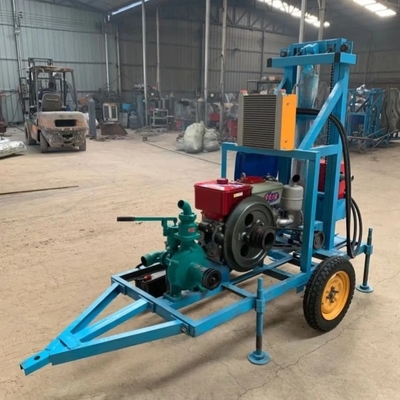 Gasoline Engine Water Well Drilling Rig Machine for Borehole Drilling