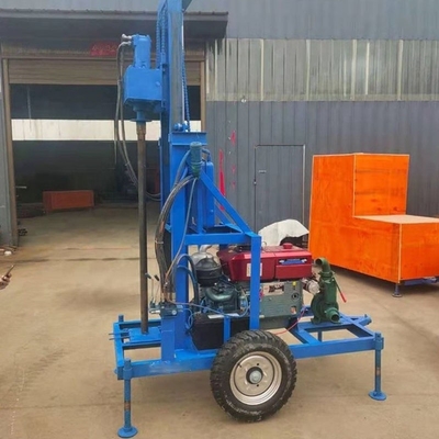 Compact Diesel Electric Water Well Drilling Machine for 200m Drilling and Rigging