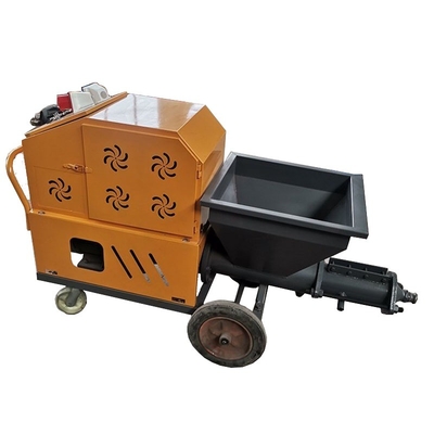 4kw Motor Power Modular House Cement Plastering Sprayer with Stucco Putty Spraying Hopper