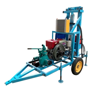 Water Well Bdm-200jh Model Trailer Mounted Dth Drilling Rig with and 1.8m Lift Height