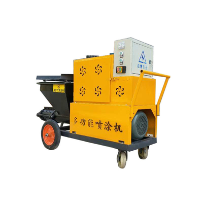 4kw Motor Power Modular House Cement Plastering Sprayer with Stucco Putty Spraying Hopper