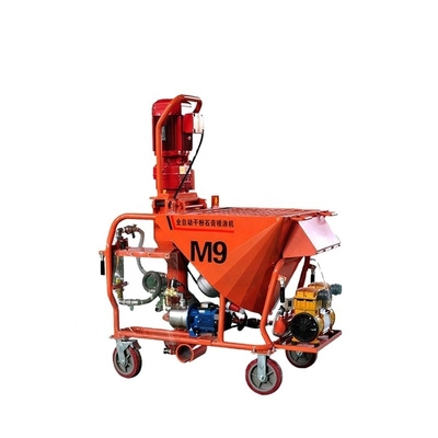 20m Pipe Wall Cement Spray Plaster Pump Mortar Spray Machine High Operating Efficiency