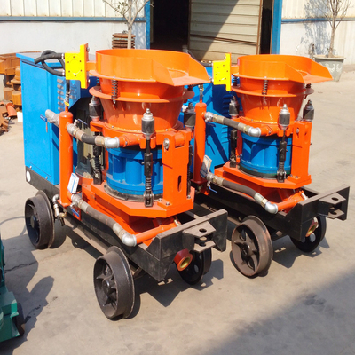 Orange Concrete Spray Gunite Shotcrete Machine Operating Air Pressure 0.2-0.4MPa