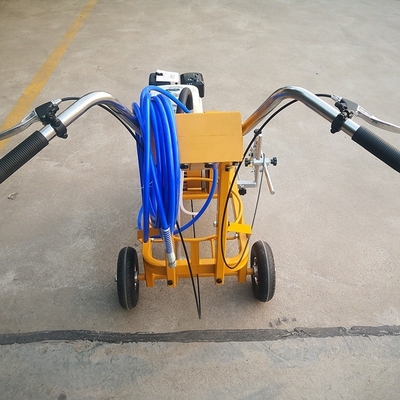 Hand-push Asphalt Pavement Parking Space Marking Machine with Single/Double Spray Gun