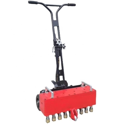 Lightweight Pneumatic 7-head Roughing Machine for Concrete Pavement Chisel Width 240mm