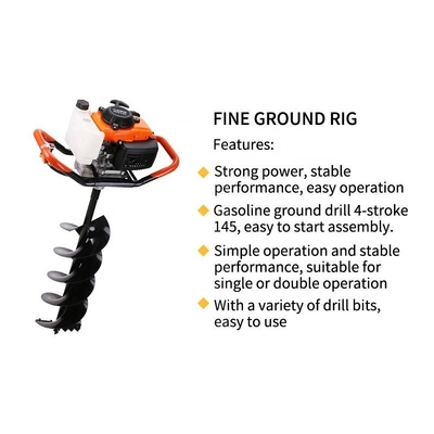 High Digging Power Hand Manual Auger Drilling Machine for Earth Drilling Tools