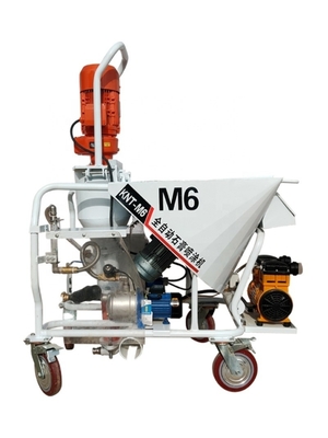 M6 Mortar Cement Gypsum Base Spray Plastering Machine Used for Smooth Plastering