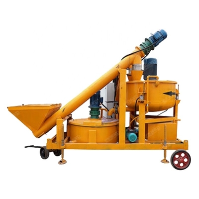 Plastering Get Gypsum Plaster Powder Machine Diesel Mobile Concrete Pump Truck with Mixer 2500 kg