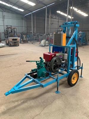 Portable 150m Deep Water Well Drilling Rig Machine with Max.180m Drilling Depth