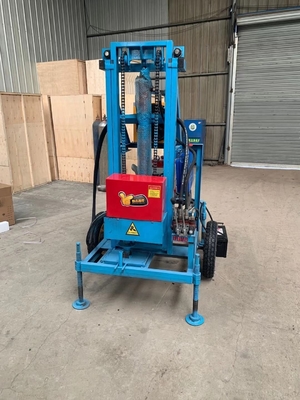 Portable 150m Deep Water Well Drilling Rig Machine with Max.180m Drilling Depth