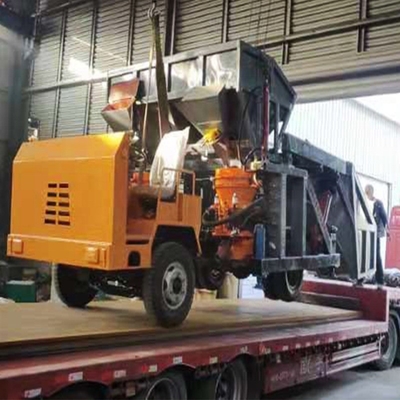 Truck Mounted Concrete Spraying Machine for Slope Tunnel 380v Voltage 6900x2900x2750mm