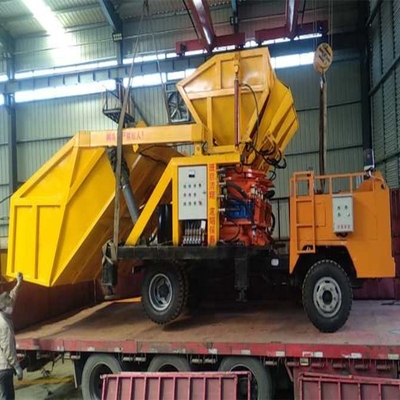 Truck Mounted Concrete Spraying Machine for Slope Tunnel 380v Voltage 6900x2900x2750mm
