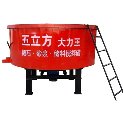 2500*1380mm Vertical Flat Mouth Mobile Concrete Mixer for Cement Mortar Pan Mixing