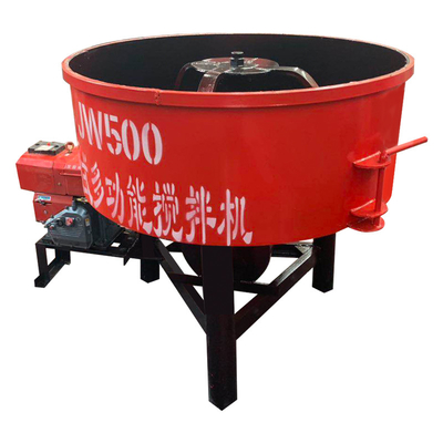 380V Rotating Speed 8r/min Multi-functional Cement Mortar Pan Mobile Concrete Mixer
