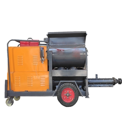 Easy Maintenance Large Particle Concrete Mobile Mixer With Concrete Pump Grout Pump