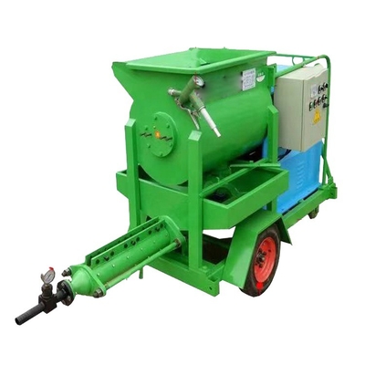 Easy Maintenance Large Particle Concrete Mobile Mixer With Concrete Pump Grout Pump