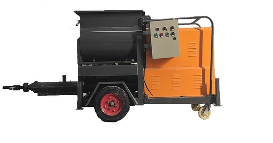 Easy Maintenance Large Particle Concrete Mobile Mixer With Concrete Pump Grout Pump
