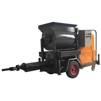Easy Maintenance Large Particle Concrete Mobile Mixer With Concrete Pump Grout Pump