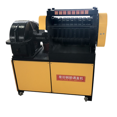 Fast Waste Steel Bar Straightening Machine with Double Motor Drive and Gear Reducer