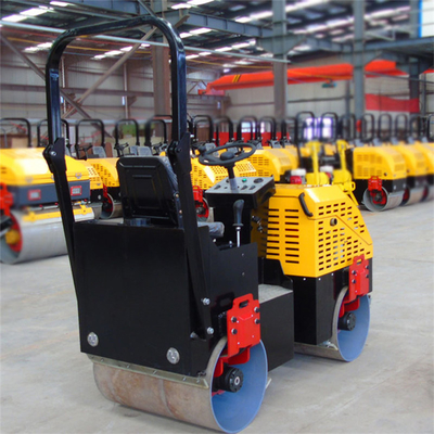 1 Ton Hydraulic Drive Unit Ride On Asphalt Tire Road Roller Vibrator 740*530mm Wheel Size