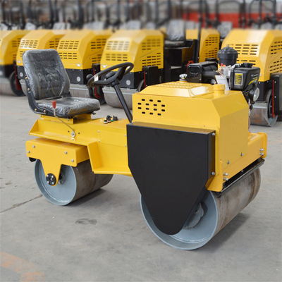 1 Ton Hydraulic Drive Unit Ride On Asphalt Tire Road Roller Vibrator 740*530mm Wheel Size