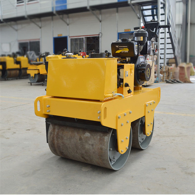 500kg 1000kg Walk Behind Double Drum Vibratory Road Roller with 60L Water Tank Capacity