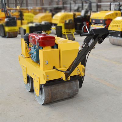 500kg 1000kg Walk Behind Double Drum Vibratory Road Roller with 60L Water Tank Capacity