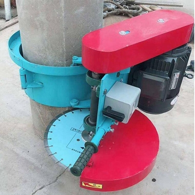 Electric Power Source Pile Road Hoop Guardrail Cutting Machine with 2890r/min Rotary Speed