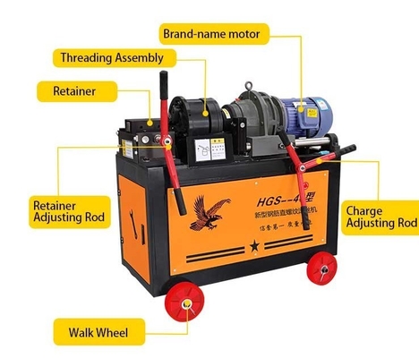 Automatic Cold Straight Steel Rebar Pipe Thread Rolling Machine for Bolt Production