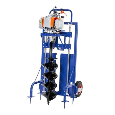 High Digging Power Gasoline Petrol Engine Earth Auger Ice Auger Digging Machine 0.5-2.5m Drill Length