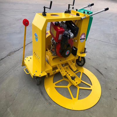 130mm Cutting Depth Hand Pushed Round Manhole Cover Sewing Slot Machine for Road Damage