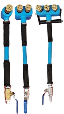 3 Head Handheld Air Driven Scabblers for Roughening Concrete Bush Hammer Road Paving Tools