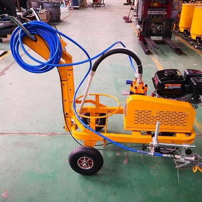Customized Color Hand Push Cold Spraying Road Line Marking Machine with Gasline Engine