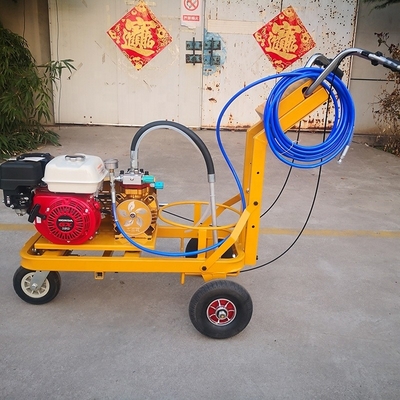 Customized Color Hand Push Cold Spraying Road Line Marking Machine with Gasline Engine