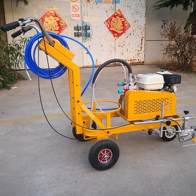 Customized Color Hand Push Cold Spraying Road Line Marking Machine with Gasline Engine