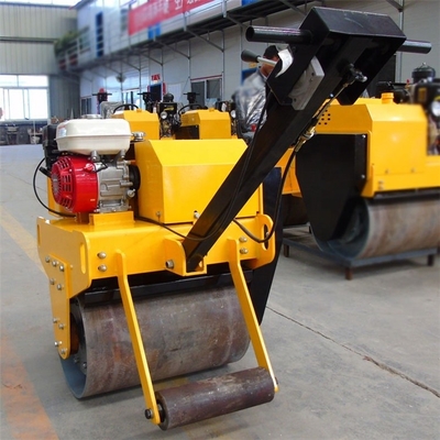 Walking Behind Double Drum Vibratory Diesel Engine Small Compaction Roller Compactor Hand Compact