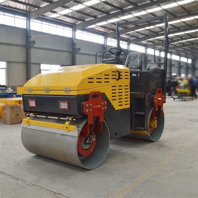 High Power Engine 600kg Double Wheel Vibratory Roller for Walk Behind Road Compaction