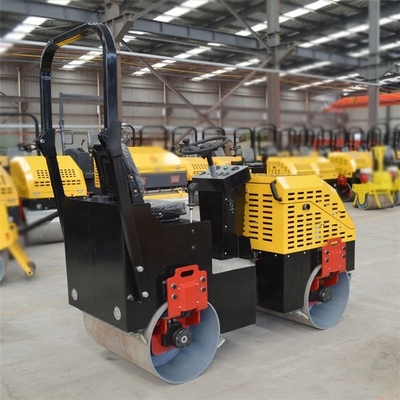 High Power Engine 600kg Double Wheel Vibratory Roller for Walk Behind Road Compaction